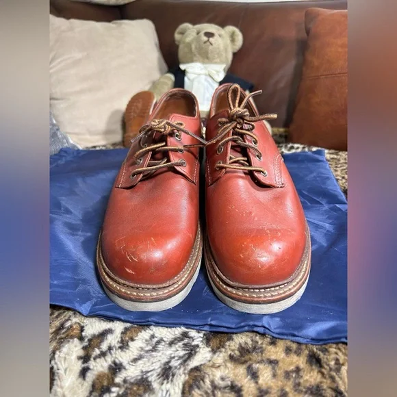 RED WING 8001 Work Oxford Round Toe Aurorasset Size 10.5 made in the USA - Picture 3 of 12